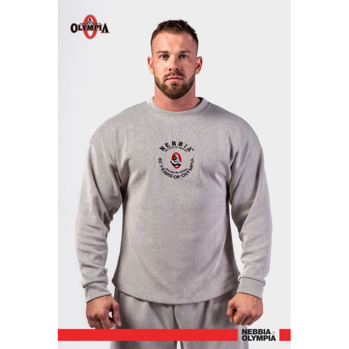 Кофта Nebbia Oversized Pullover SIGNATURE Light Grey 797