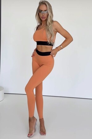 Легінси High Waisted Scrunch Butt Leggings ELITE Orange 465