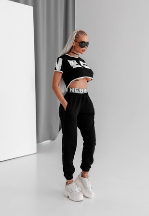 Штани Nebbia Fitness Sweatpants MUSCLE MOMMY Black 623