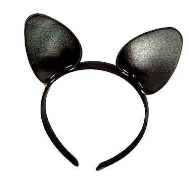 Ободок c ушками «Игривая Кошечка», Black
