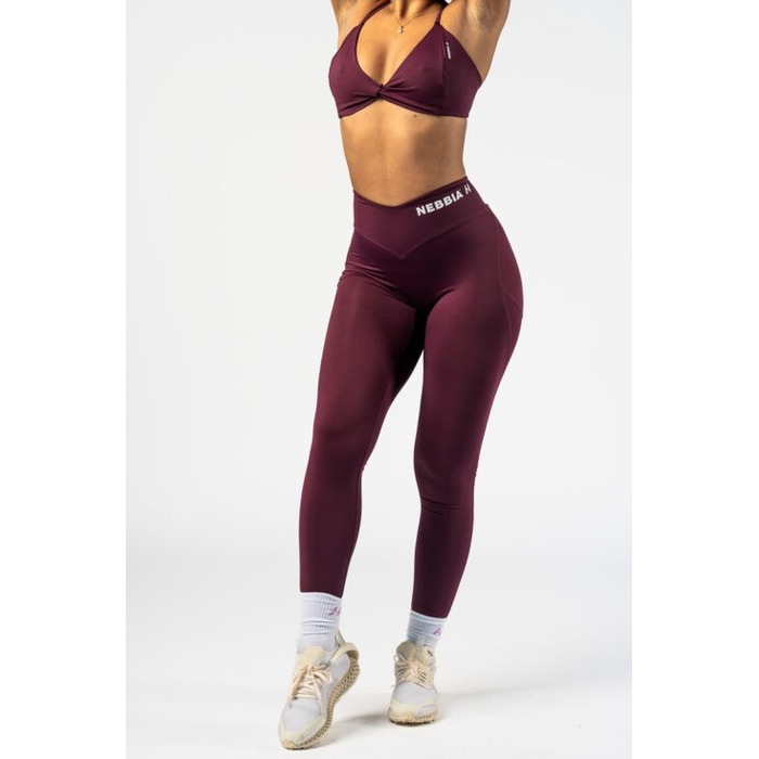 Легінси Nebbia V-Cut Lace-Up Sculpting Leggings OWN YOUR POWER Dark Red 426