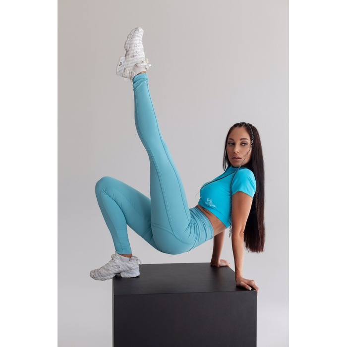 ЛЕГИНСЫ TOTAL SKY BLUE HONG KONG FITNESS LEGGIN 14630