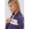 Кофта LABELLAMAFIA BLUSA DARK LEAVES 21861 приталена, еластична, з принтом