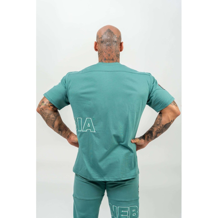 Футболка Nebbia Loose T-shirt DEDICATION Green 709