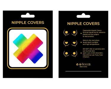 Пестисы на соски Star Night радужные крестики