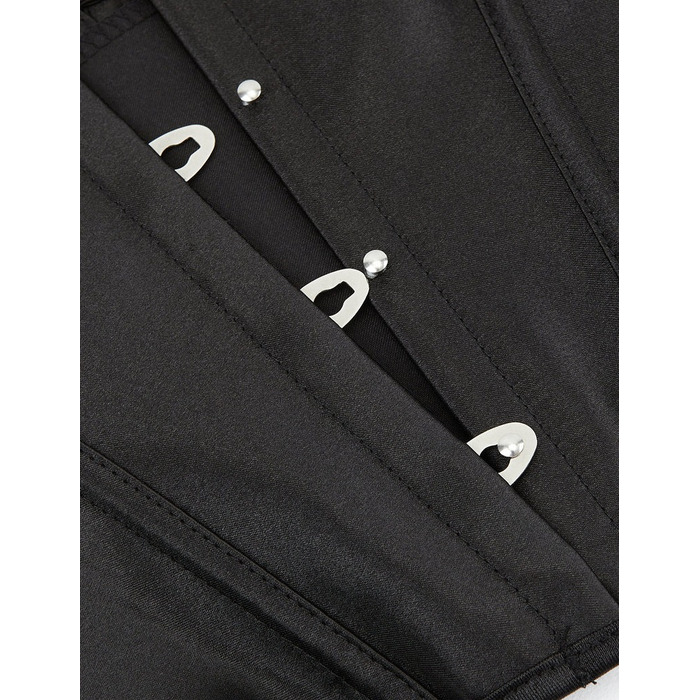 Корсет на зав'язках стрічках із бретелями Star Night 12 Plastic Bones з підтримкою бюста, чорний, S