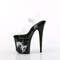 Босоножки Pleaser Flamingo-808NLSG. Каблук 8 дюймов, ремешок на щиколотке 4 дюйма со светодиодной подсветкой PF. Цвет: прозрачный/разноцветный.