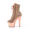 Чоботи Pleaser Adore-1020CHRS *7-дюймовий каблук, 2 3/4-дюймові оздоблені ботильйони PF RS, блискавка збоку, рожеве золото