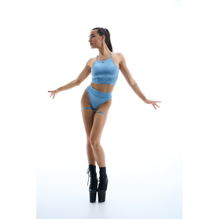 MOVE shorts Sky blue silk_ блакитний шовк