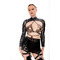 FRAME skirt Black mesh_ чорна сітка