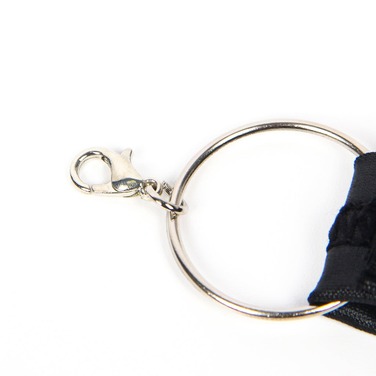 Платье из искусственной кожи и ремешками на руки и шею Star Night с трусиками, черный, М