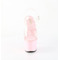 Босоніжки Pleaser Adore-708 на підборах 7 дюймів, босоніжки з ремінцем на щиколотці 2 3/4 дюйма, прозорі/рожеві