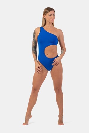 КУПАЛЬНИК ONE SHOULDER ASYMMETRICAL MONOKINI BLUE 459