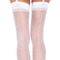 Панчохи сексуальні One Size Lynn Sheer Backseam Stockings від Leg Avenue, білі