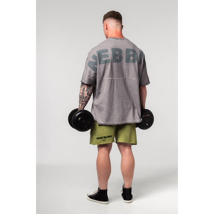 Шорти Nebbia Washed-off Gym Sweatshorts NO BS Green 367