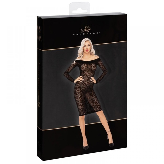 Сексуальна сукня з леопардовим принтом L F284 Noir Handmade