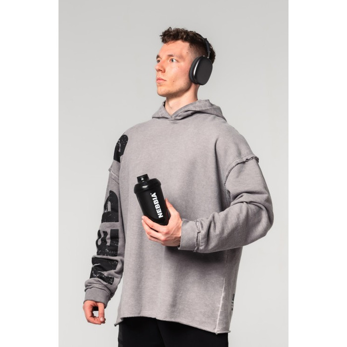 Худі Nebbia Washed-off Oversized Pullover Hoodie NO BS Light Grey 371