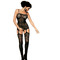 Комбінезон Obsessive BODYSTOCKING F204 чорний S/M/L