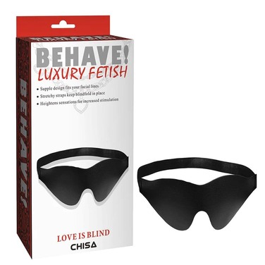 Маска на глаза Chisa Behave! LOVE IS BLIND, черная