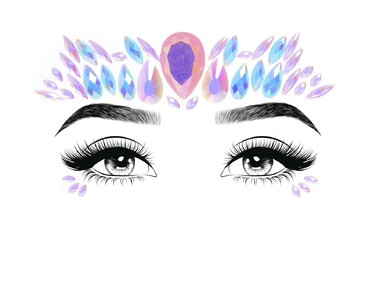 Наклейки для лица Leg Avenue Freesia face jewels sticker O/S