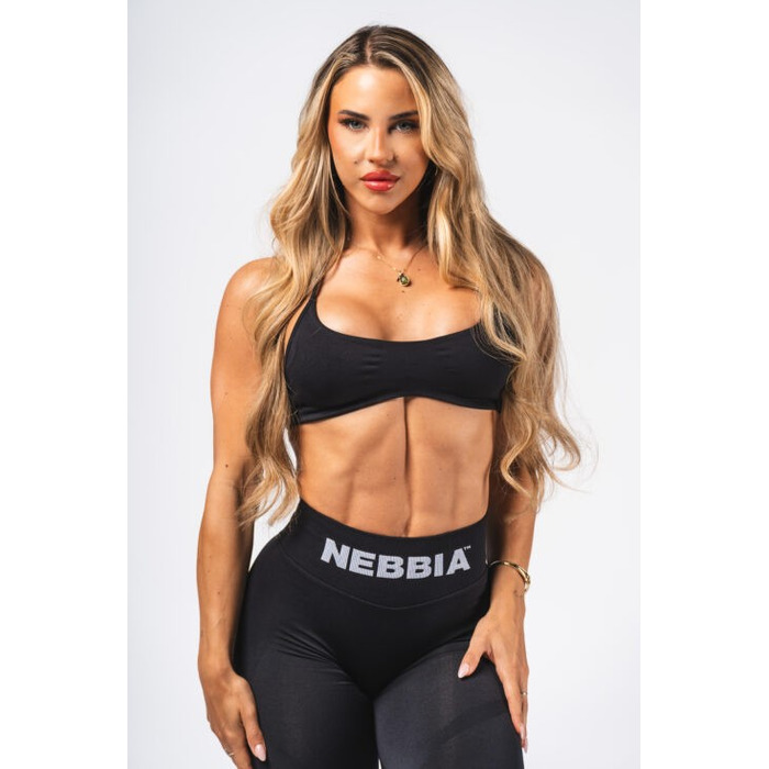 Топ Nebbia Lift-Up Sports Bra FLOW SEAMLESS Black 495