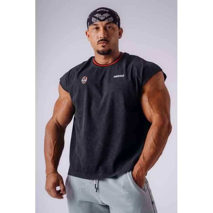 Безрукавка NEBBIA x Olympia Muscle Cover Tank Top Black 947