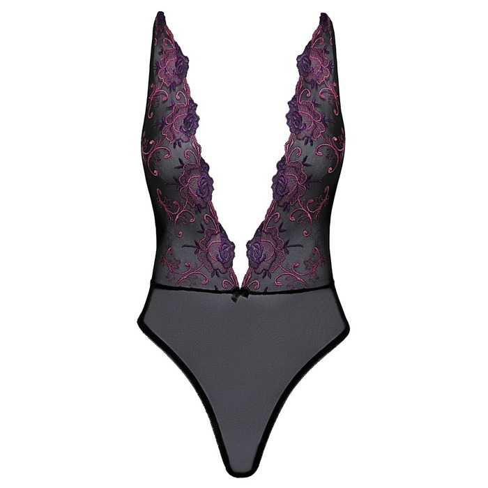 Боди с вырезом Body Embroidery S/M