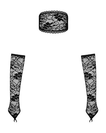 Маска та рукавиці Obsessive Kokietta O/S