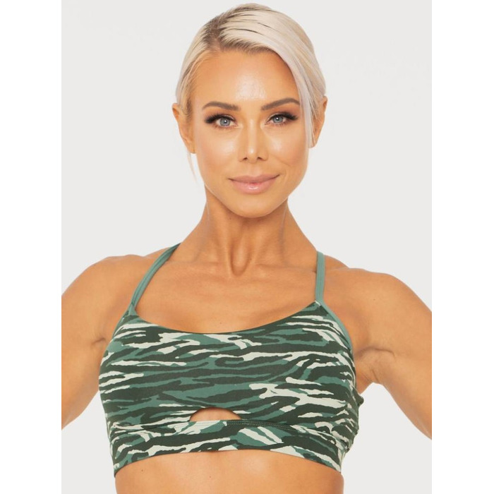 Топ Ryderwear Wild Tied Up Sports Bra Tiger Green