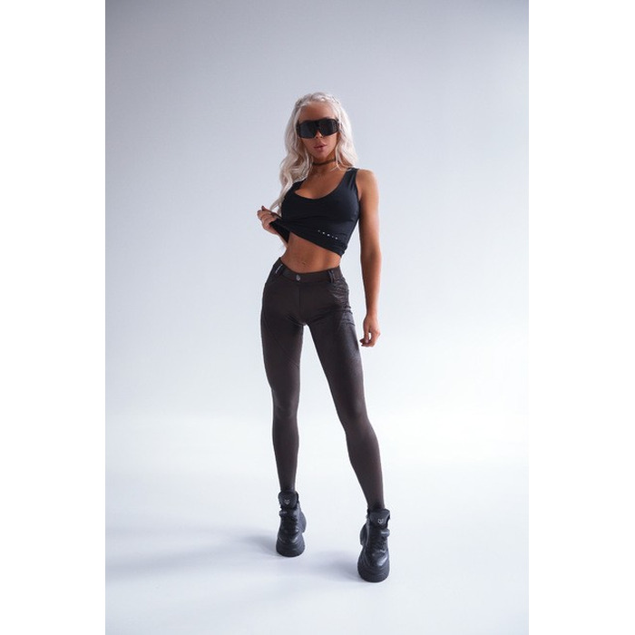 Штани NEBBIA LEATHER LOOK BUBBLE BUTT PANTS 538 Brown