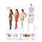 Бодистокинг BS051 Black Passion, с узором и имитацией в виде чулков,черный, S/L