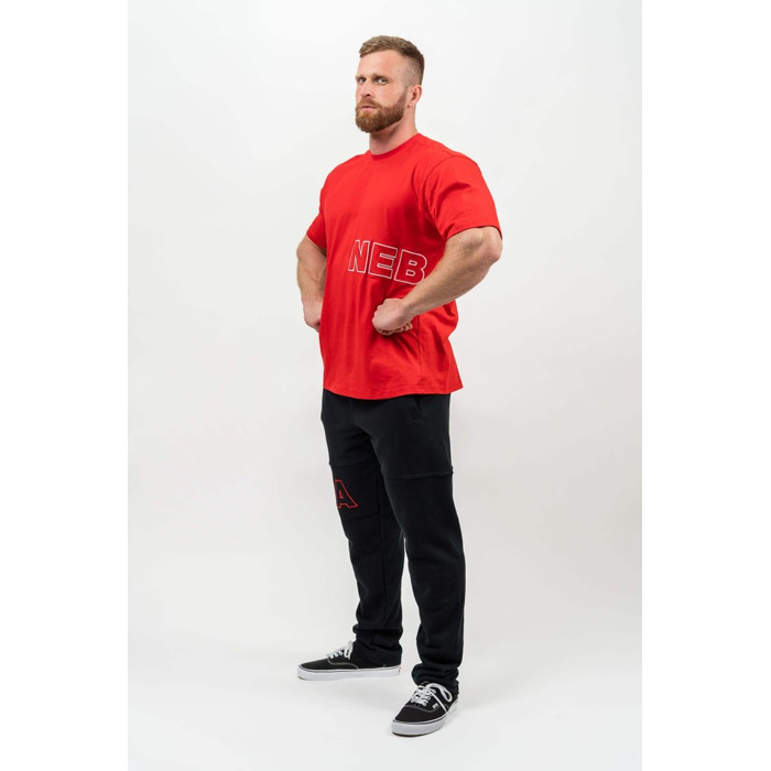 Футболка Nebbia Loose T-shirt DEDICATION Red 709