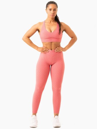 Леггинсы Optic Scrunch Bum Leggings - Lipstick Pink