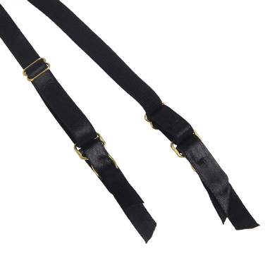 Пояс кружевной с подвязками для чулок Star Night с трусиками, черный, XS-S