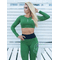 Топ Fitzona GREEN TOP LONG SLEEVES AND ZIPPER