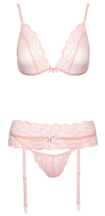 Сексуальный комплект с поясом Kissable Suspender set S/M