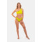 ТОП Nebbia ONE SHOULDER BANDEAU BIKINI TOP GREEN 448