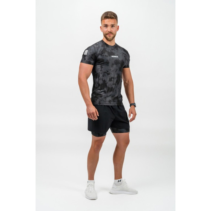 Футболка Nebbia Camouflage Compression T-shirt Maximum Black 338 Camo