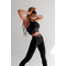 Легінси FZ Black Mesh Leggings with Imitation Shiny Thongs