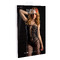 Мереживний комбінезон з відкритим доступом Daring Intimates Hex and Lace Net Bodystocking, чорний