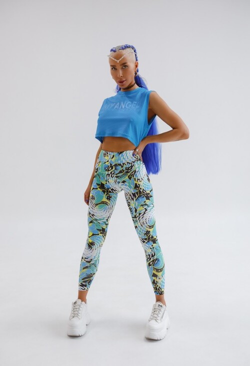 Легінси MyAngel Space Abstraction Blue/White