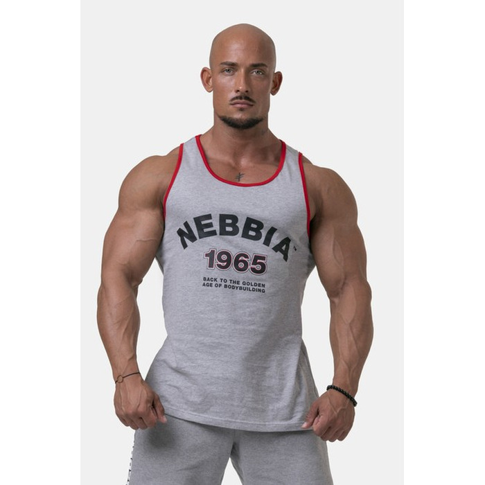 МАЙКА OLD-SCHOOL MUSCLE TANK TOP LIGHT GREY 193