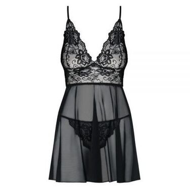 Рубашка Obsessive Imperia babydoll L/XL чорна