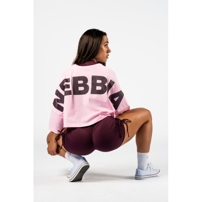 Футболка Nebbia Oversized Cropped Tee JUST FLOW Pink 431