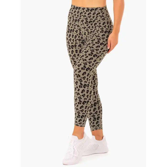 Леггинсы Ryderwear Hybrid Full Length Leggings - Khaki Leopard