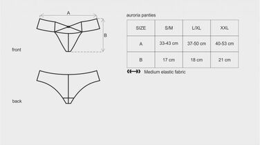 Трусики сині Obsessive Auroria Panties L / XL