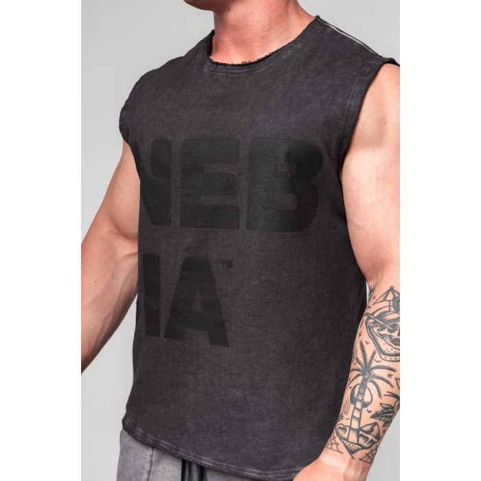 Безрукавка Nebbia Washed-off Tank Top BEASTIN' Black 361