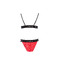 Комплект білизни GLAMISS SET red/black S/M - Passion