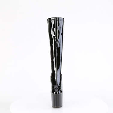 Сапоги Craze-2000, без каблука 8 дюймов, с эластичным армейским протектором, высотой 3 дюйма, с боковой молнией, чёрные