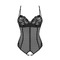 Боді з відкритим доступом Serena Love crotchless teddy, чорний, XS/S